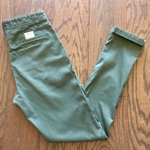 KATIN Mens Skinny Chino Size 28 Olive